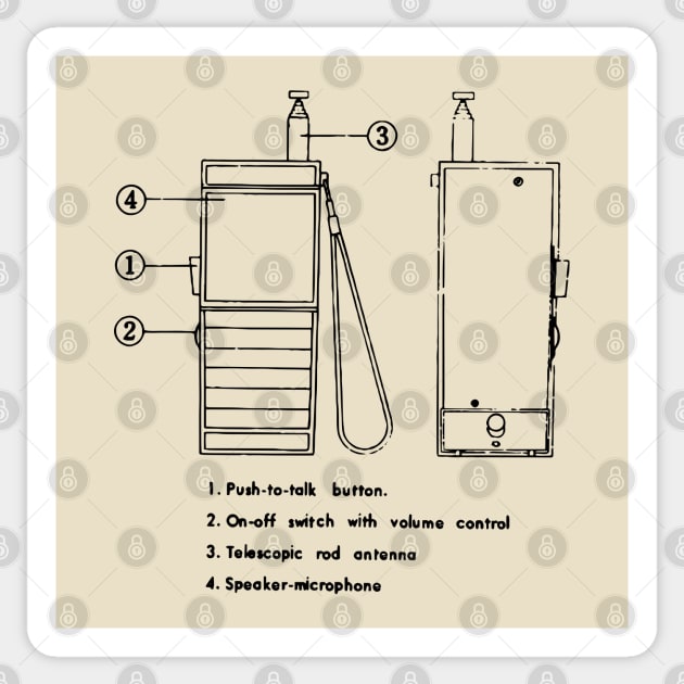 Walkie Talkie Secret Technology Schematic Communication Sticker by callingtomorrow